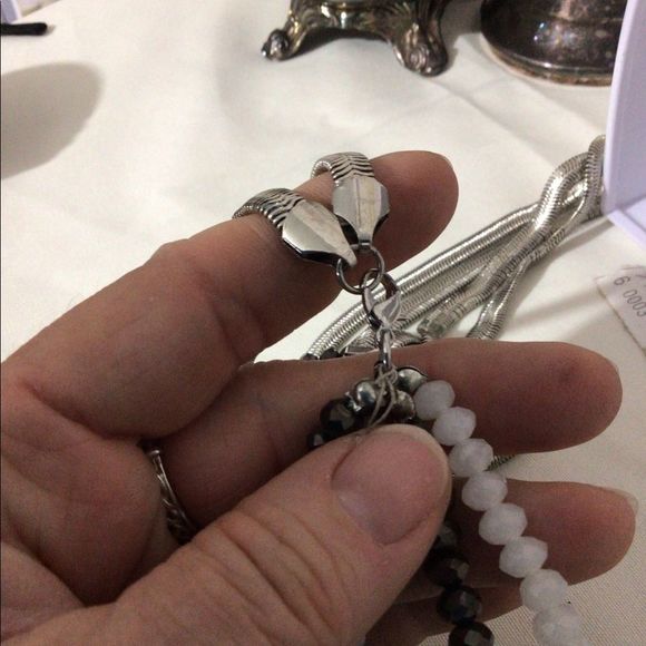 Vintage Erica Lyons Long Mixed Material Necklace Multi Strand NWT NOS - Picture 9 of 16